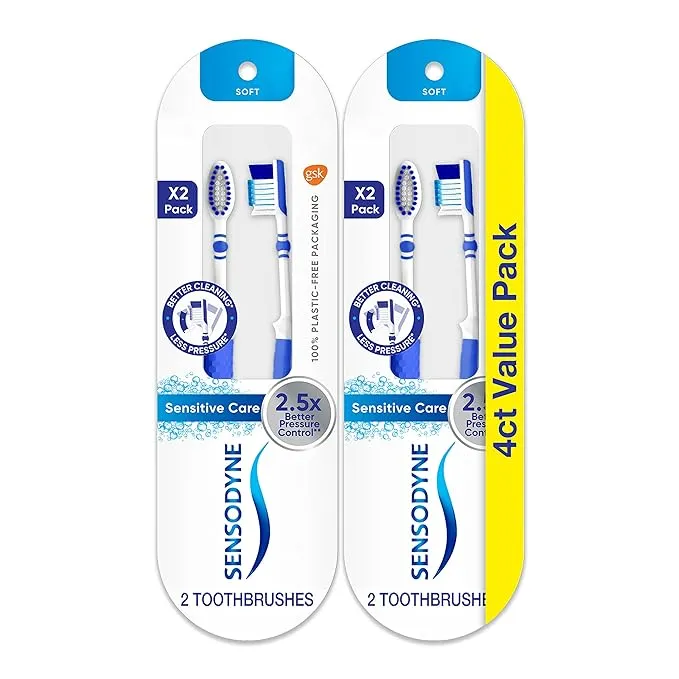 Sensodyne Sensitive Care Soft Toothbrush - 4 Count