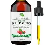 Rosehip Oil Organic, from Fruit &amp; Seeds, Pure, Raw, Virgin, Cold Pressed, Undilu