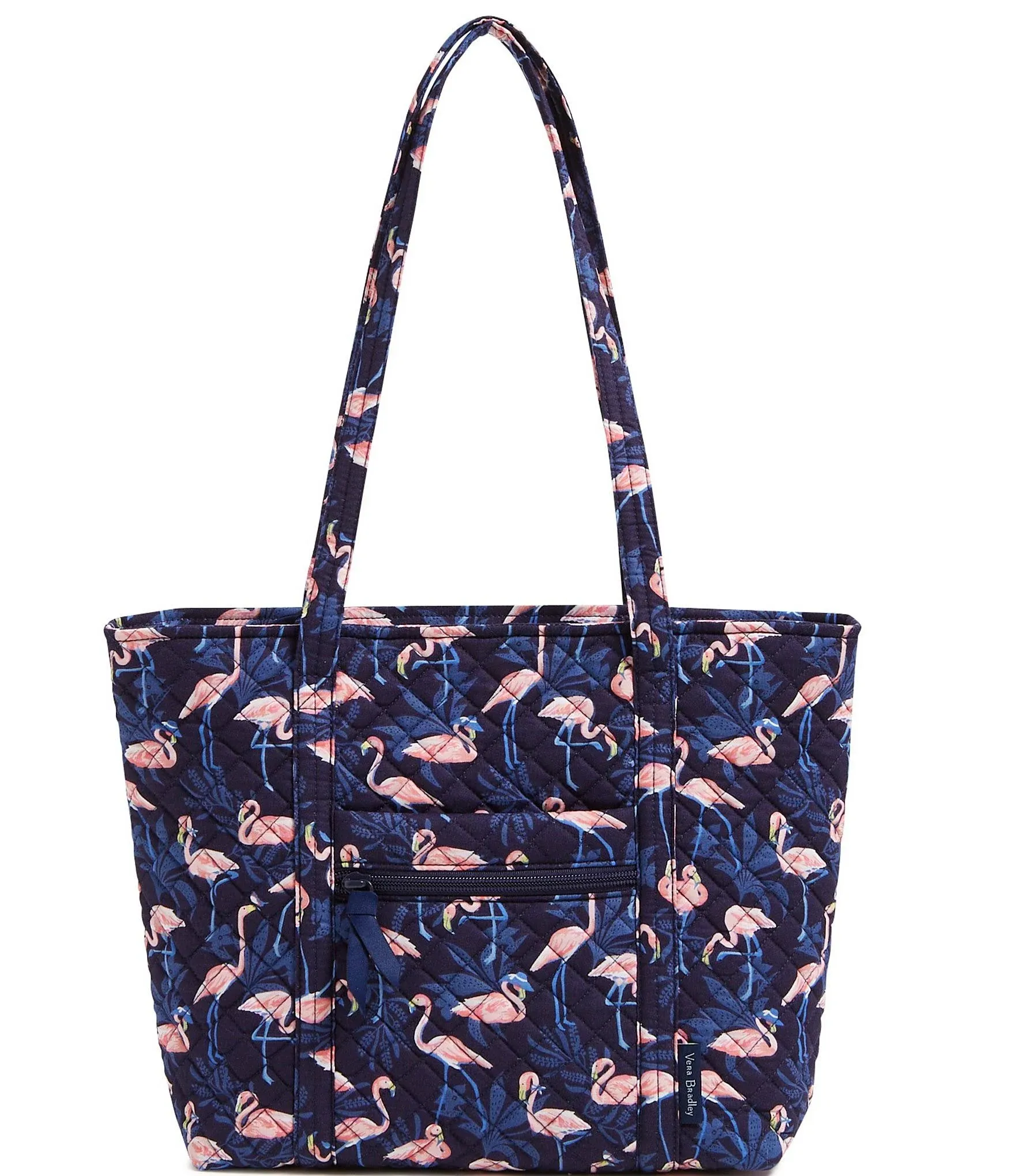 Vera Bradley Small Vera Tote Flamingo Party