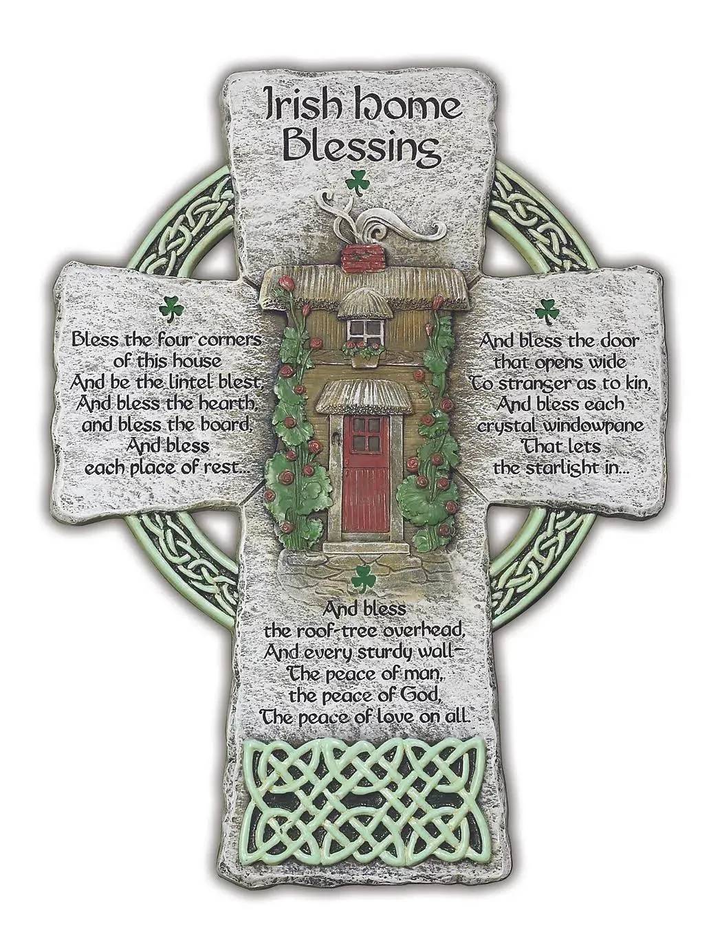 Irish Home Blessing Cross Gray 6 X 8 56898t