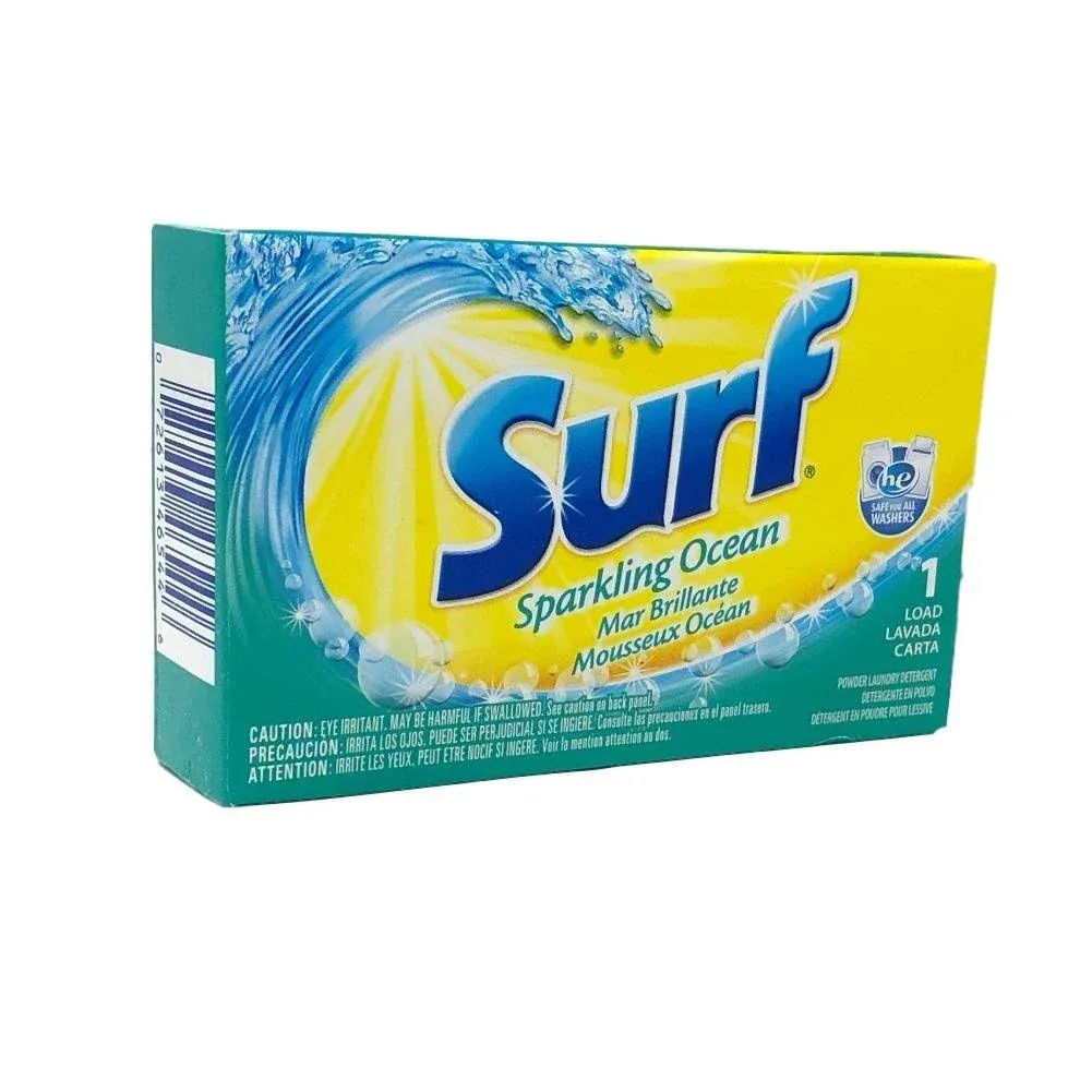 Surf Powder Detergent Packs, 2oz Vending Machines Packets, 100/Carton