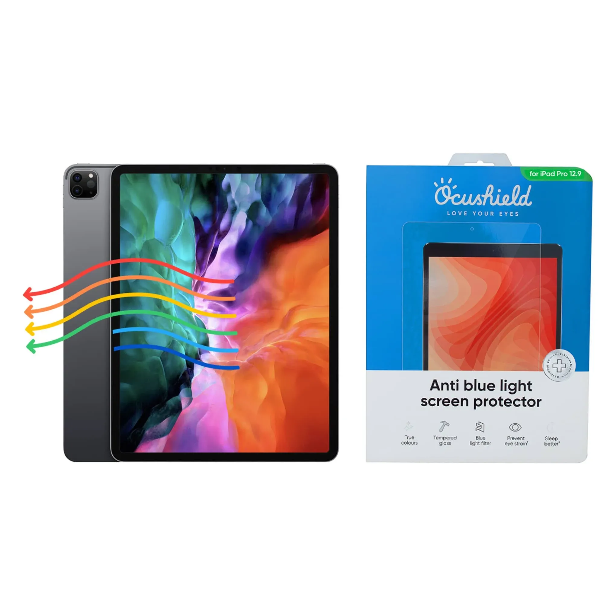 Anti Blue Light Screen Protector for iPad - iPad Pro 12.9" (2018-2022)