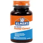 Elmer's Rubber Cement, Clear - 4 oz bottle