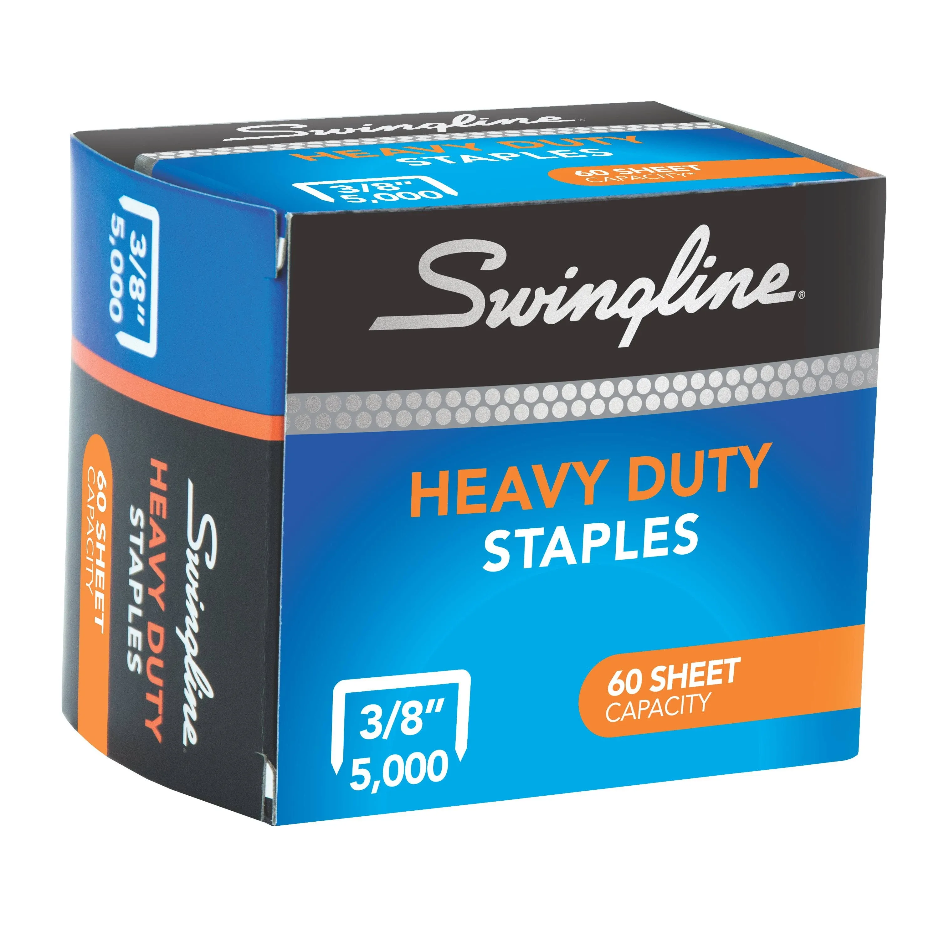 S.F. 39 Heavy-Duty Staples, 0.38" Leg, 0.5" Crown, Steel, 5,000/Box