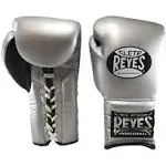 Cleto Reyes Traditional Training Gloves with Laces unisex (14oz, Silver Bullet)