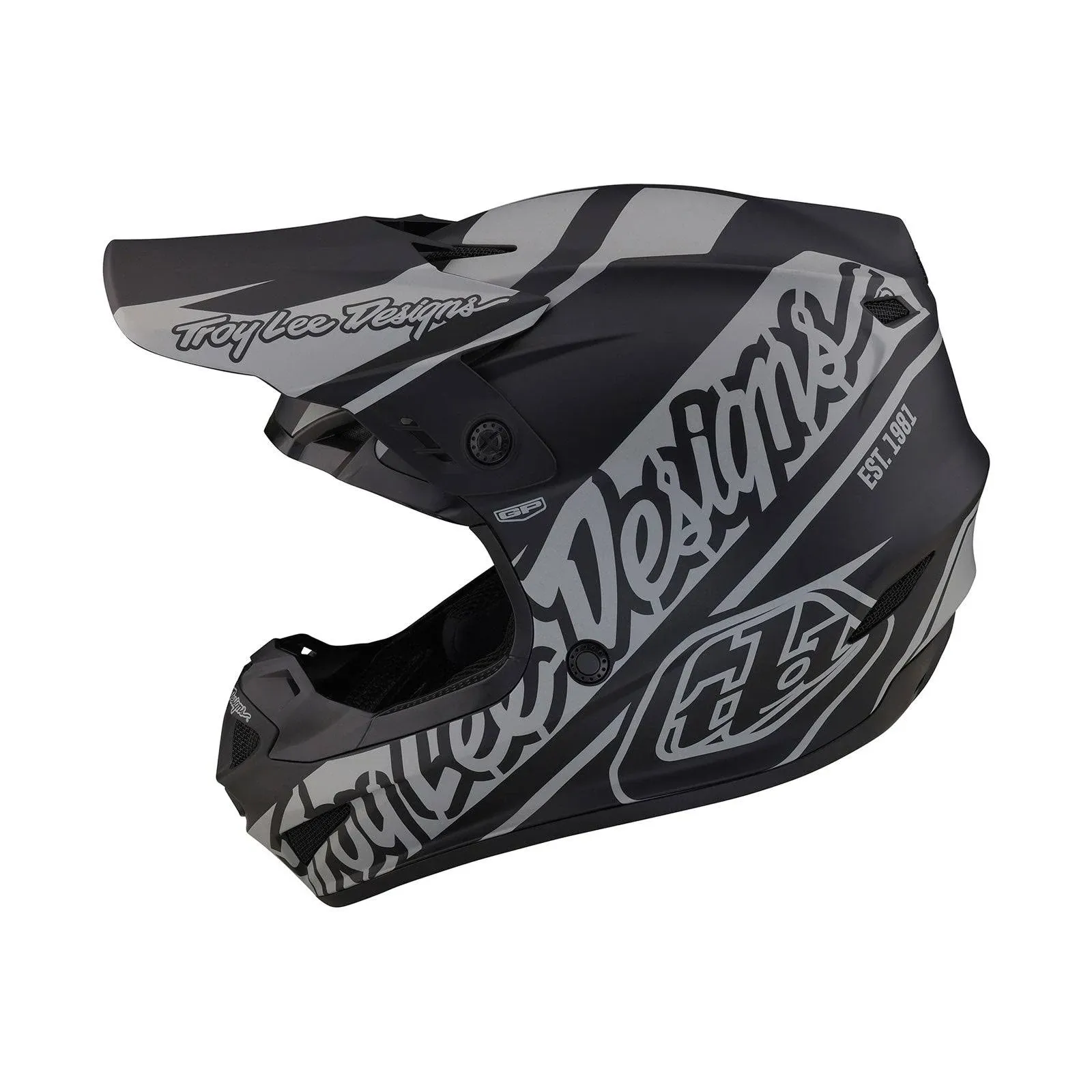 Troy Lee Designs GP Slice Black Gray Helmet