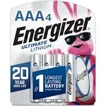 Energizer Ultimate Batteries, Lithium, AAA, 4 Pack - 4 batteries