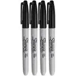 Sharpie Fine Tip Permanent Marker, Black, Dozen