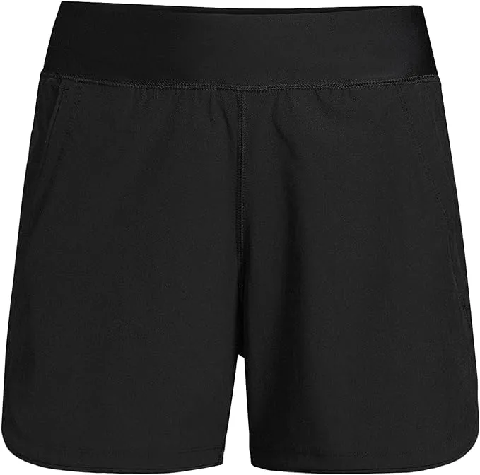 Lands' End Women's 5" Quick Dry Swim Shorts with Panty