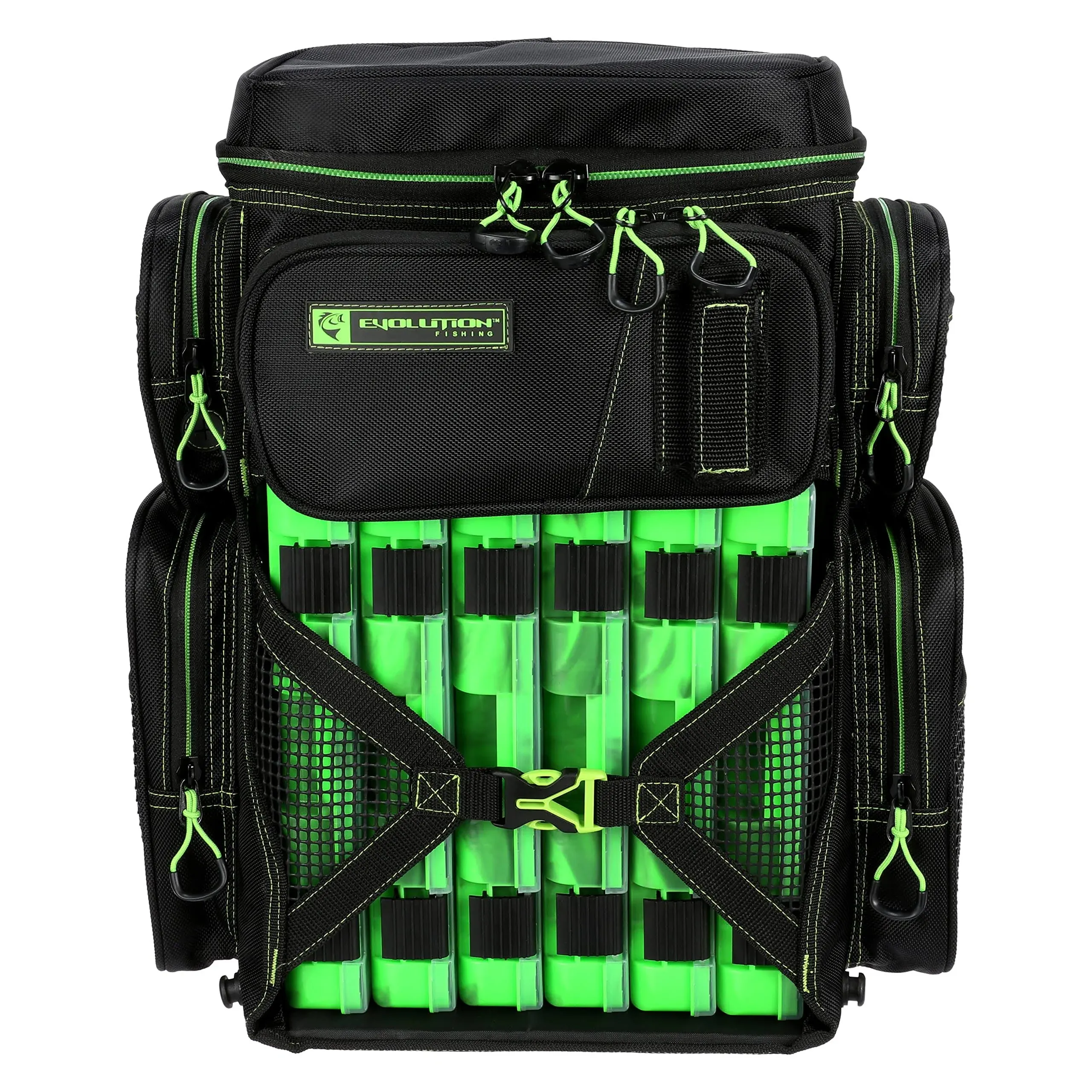 Evolution Outdoor 3600 Drift Series Tackle Backpack - Green/Black