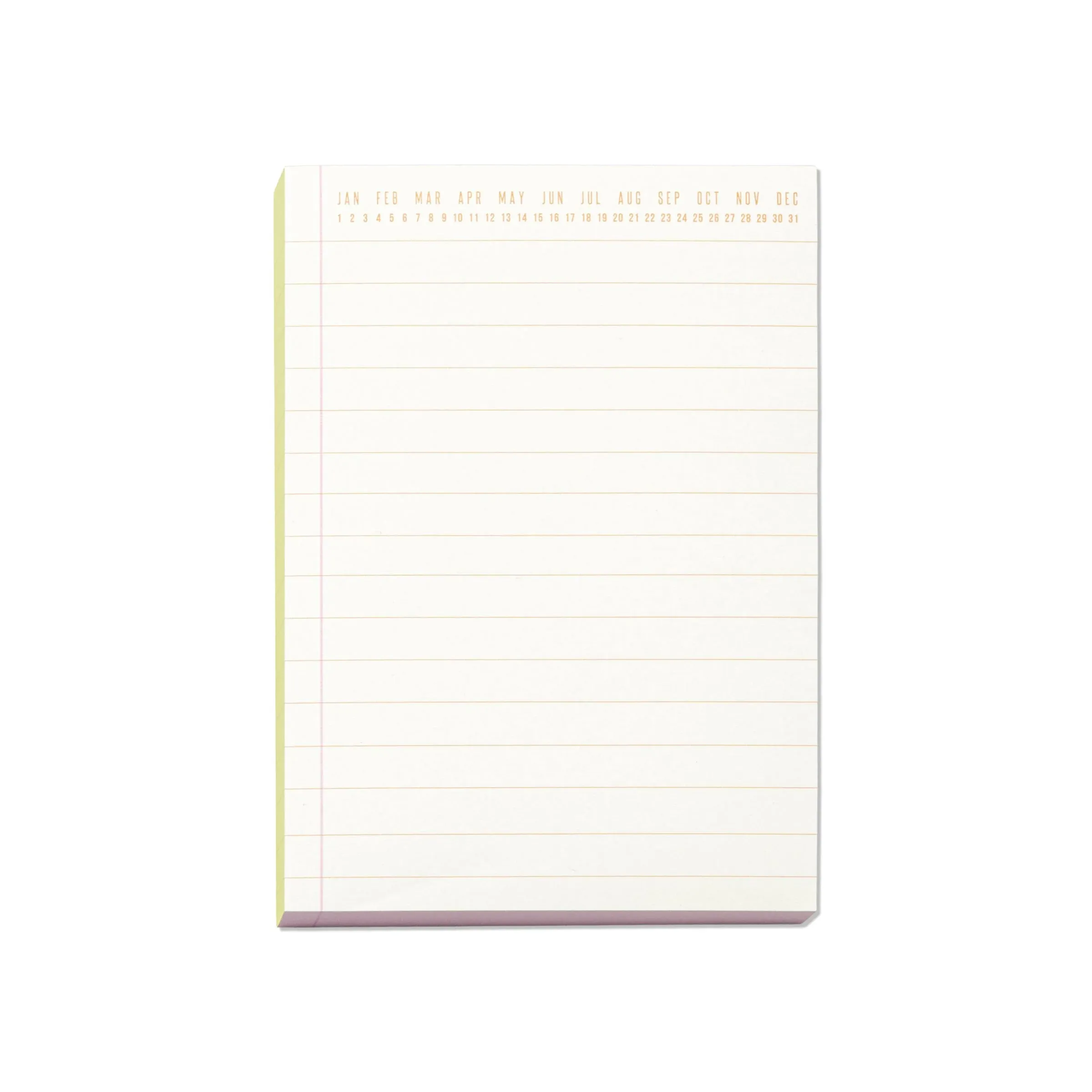 Colorblock Notepad Chartreuse & Pink