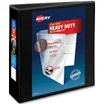 Avery Heavy-Duty Non Stick View Binder w/Slant Rings, 3" Cap, Black