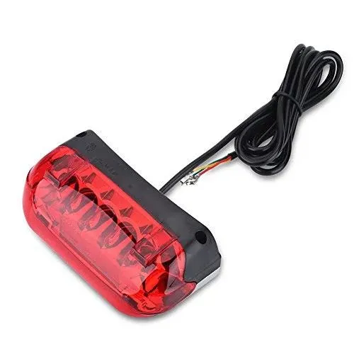 Electric Rear Light 48V Cycling LED Brake Lamp Portable E Bike Rear Taillight for Safety