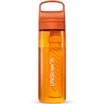 LifeStraw 22 oz Go Series Water Bottle with Filter - Kyoto Orange