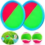 Qrooper Toss and Catch Ball Set Kids Toys Outdoor Toys Beach Toys Pool Toys Ball Catch Sets Classic Outdoor Games Beach Games Ya