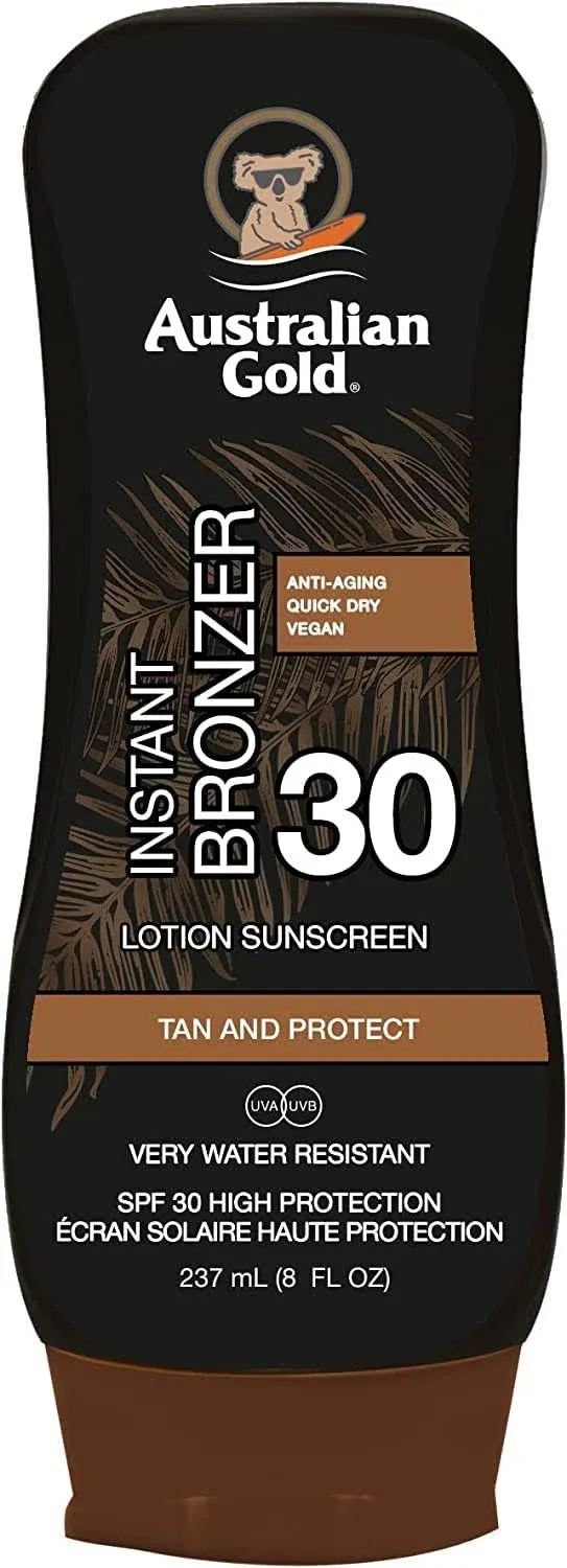 Australian Gold Instant Bronzer Lotion Sunscreen