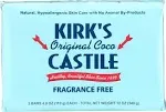 "Kirk's Natural Soap Bar - Coco Castile - Fragrance Free - 3 Count - 4 Oz"