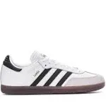 Adidas Kids' Samba Indoor Soccer Shoes, Size 5.5, White