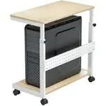 Eureka Ergonomic Mobile CPU Cart Maple