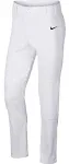 Nike Men’s Baseball Pants Size Large White Relaxed Fit Straight Leg Black Swoosh