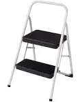 Cosco 2-Step Folding Steel Step Stool 200lbs Cool Gray