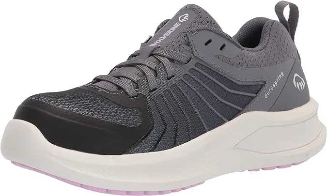 Wolverine Womens Bolt Durashocks Gray Safety Shoes Size 5 (Wide) (5051320)