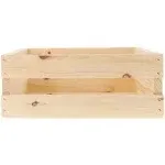 Good Wood by Leisure Arts Wooden Crate, Wood Crate Unfinished, Wood Crates for Display, Wood Crates for Storage, Wooden Crates Unfinished, Pine, 14"