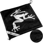 Frogger Amphibian Golf Towel Black