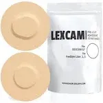 Dexcom G7 and Stelo Adhesive Patches, Pack of 20, Lexcam CGM Covers, Color Tan, Sensor is NOT Included