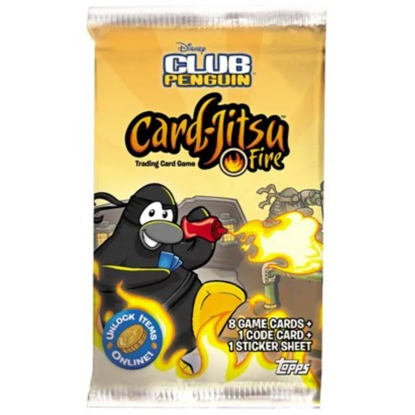 Topps Club Penguin CardJitsu Fire Trading Card Game Series 3 Booster Pack