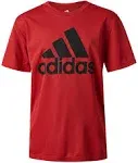 adidas Boys' Short Sleeve Aeroready Performance Logo Tee T-Shirt