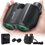 Aurosports 10X25 Binoculars for Adults and Kids Large View Compact Binoculars with Low Light Vision