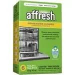 Affresh Dishwasher Cleaner Tablets - 6 Count