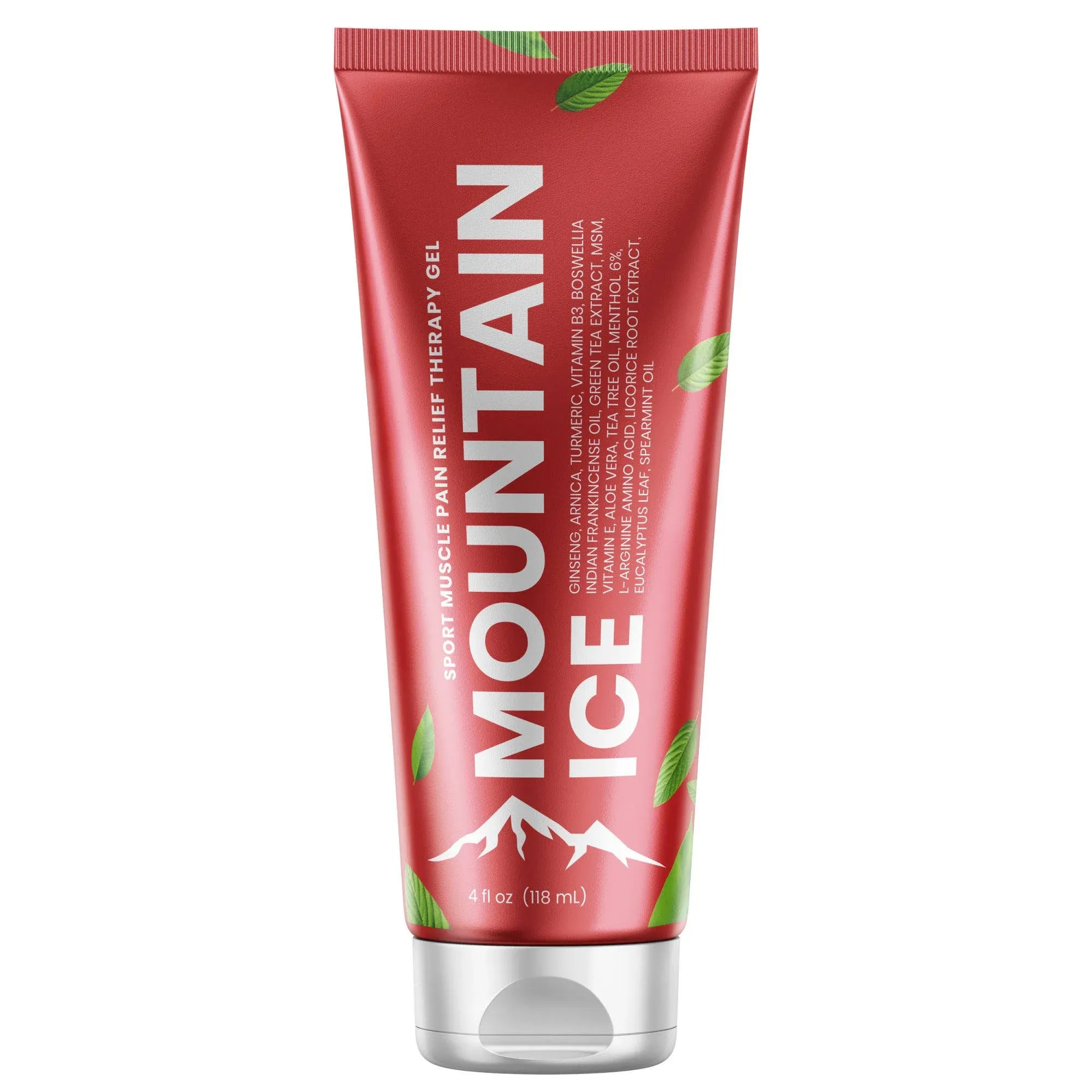 Mountain Ice Muscle Therapy Gel with Natural Ingredients 4 oz - Mountain Ice Pain Relief Gel