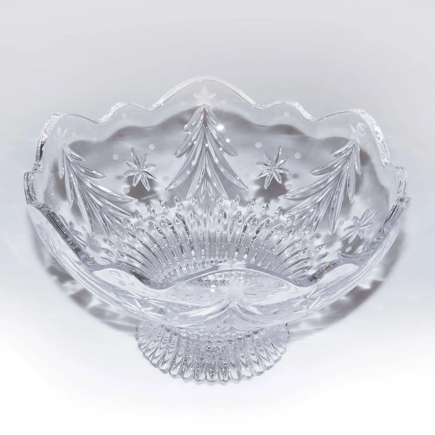 Waterford Crystal CHRISTMAS NIGHT Centerpiece Bowl 10&#034; #1052750 Boxed w/tags