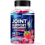 Joint Support Gummies - Advanced Glucosamine Gummy Supplement with Vitamin E, High Potency Antioxidant & Inflammatory Response, Comfort for Back, Knees, Hands, Non GMO, 60 Extended Delivery Gummies