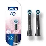 Gentle Care Replacement Heads, Electric Toothbrush Brush Heads, Black, 2 Count