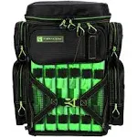 Evolution Fishing Drift Series Tackle Backpack – Green, 3600 Size, Outdoor Rucksack w/ 6 Fishing Tackle Trays, Built In Rain Fly, Heavy Duty Fishing Backpack, Tackle Carrying Case