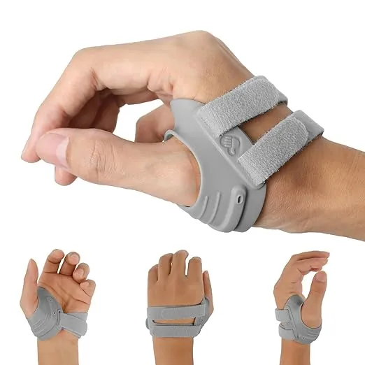 CMC Thumb Brace - Comfortable Thumb Splint for CMC Joint Pain, Osteoarthritis, Tendonitis, Arthritis, CMC Joint Thumb Arthritis Brace for Women & Men (Right Hand, Large)