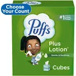 Puffs Plus Lotion Facial Tissue 2-ply 56 Tissues/Box 24 Boxes/Carton (34899)