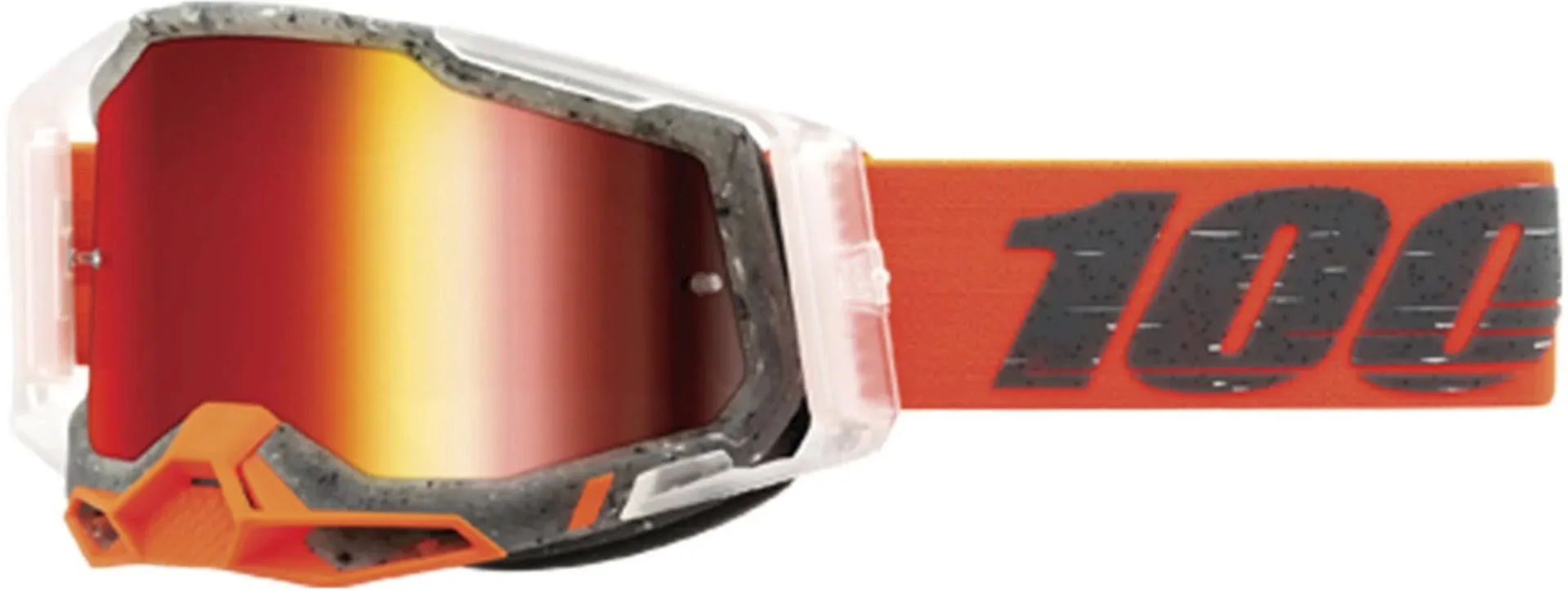 100% Racecraft 2 Schrute Red Mirror Goggles