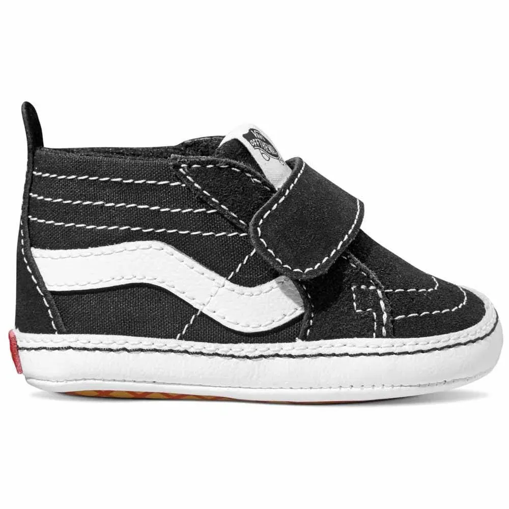 Vans Sk8 Hi Crib Shoes - 3 / Black/True White