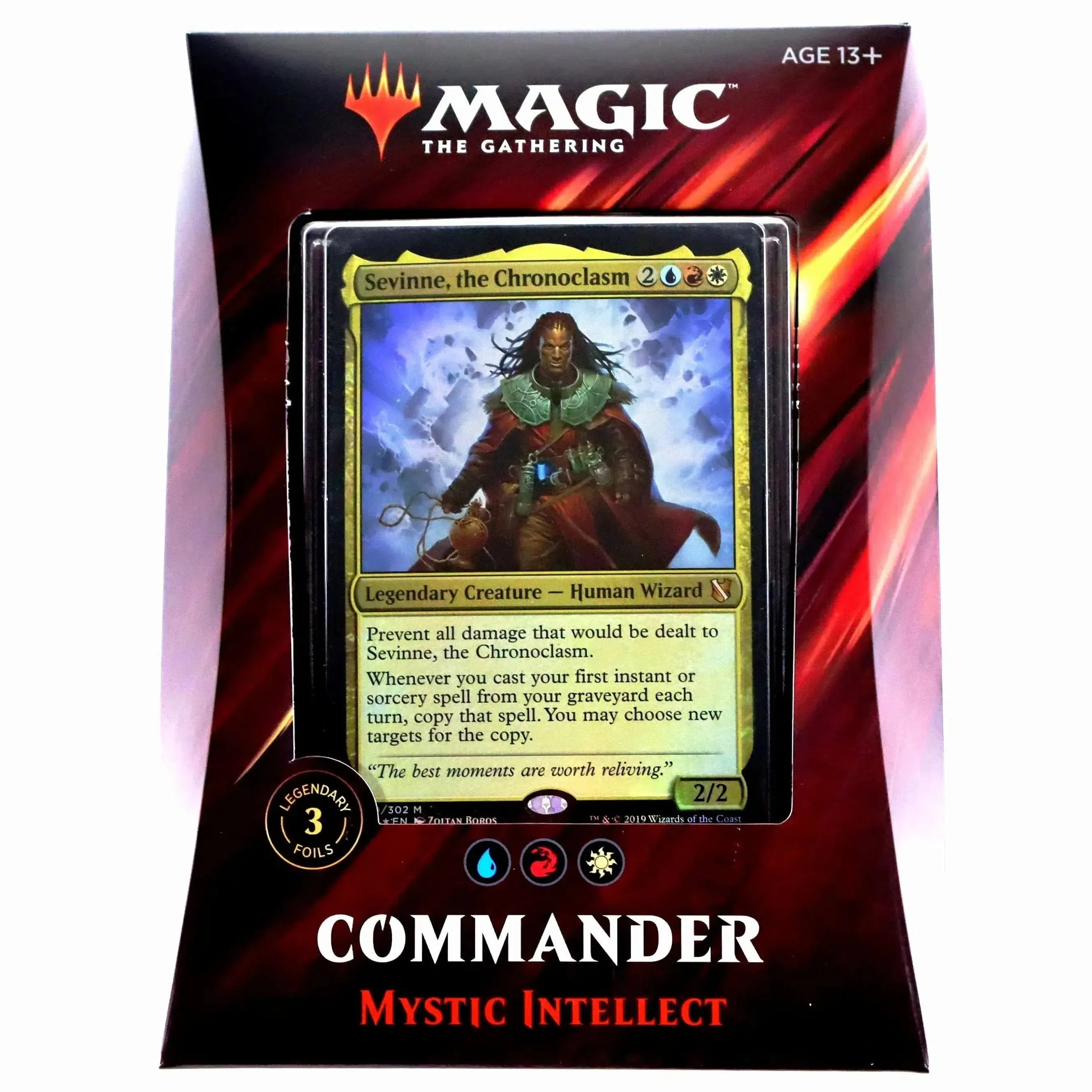 Magic: The Gathering Commander 2019 Mystic Intellect Deck | 100-Card Ready-to-Play Deck | 3 Foil Commanders | Factory Sealed