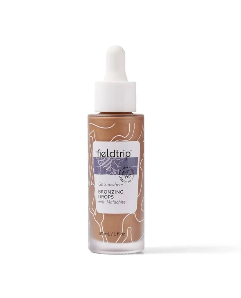 Fieldtrip Go Sunwhere Bronzing Drops with Malachite, 1 oz.