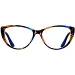 ANDWOOD Blue Light Blocking Glasses Women Bluelight Blocker Computer Cateye Clear Cat Eye Eyeglasses Frame AR003