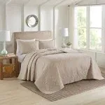 510 Design Oakley 3 Piece Reversible Bedspread Set Cream Full/Queen