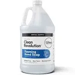 Clean Revolution Foaming Hand Soap Refill Supply Container. Ready to Use Formula. Natural Lavender Fragrance, 128 Fl. Oz