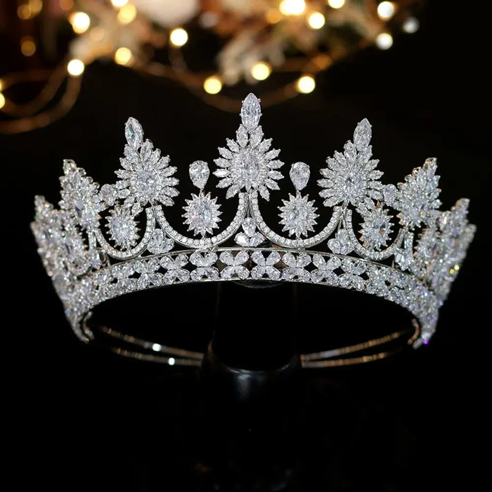 Cubic Zirconia Wedding Bridal Tiara