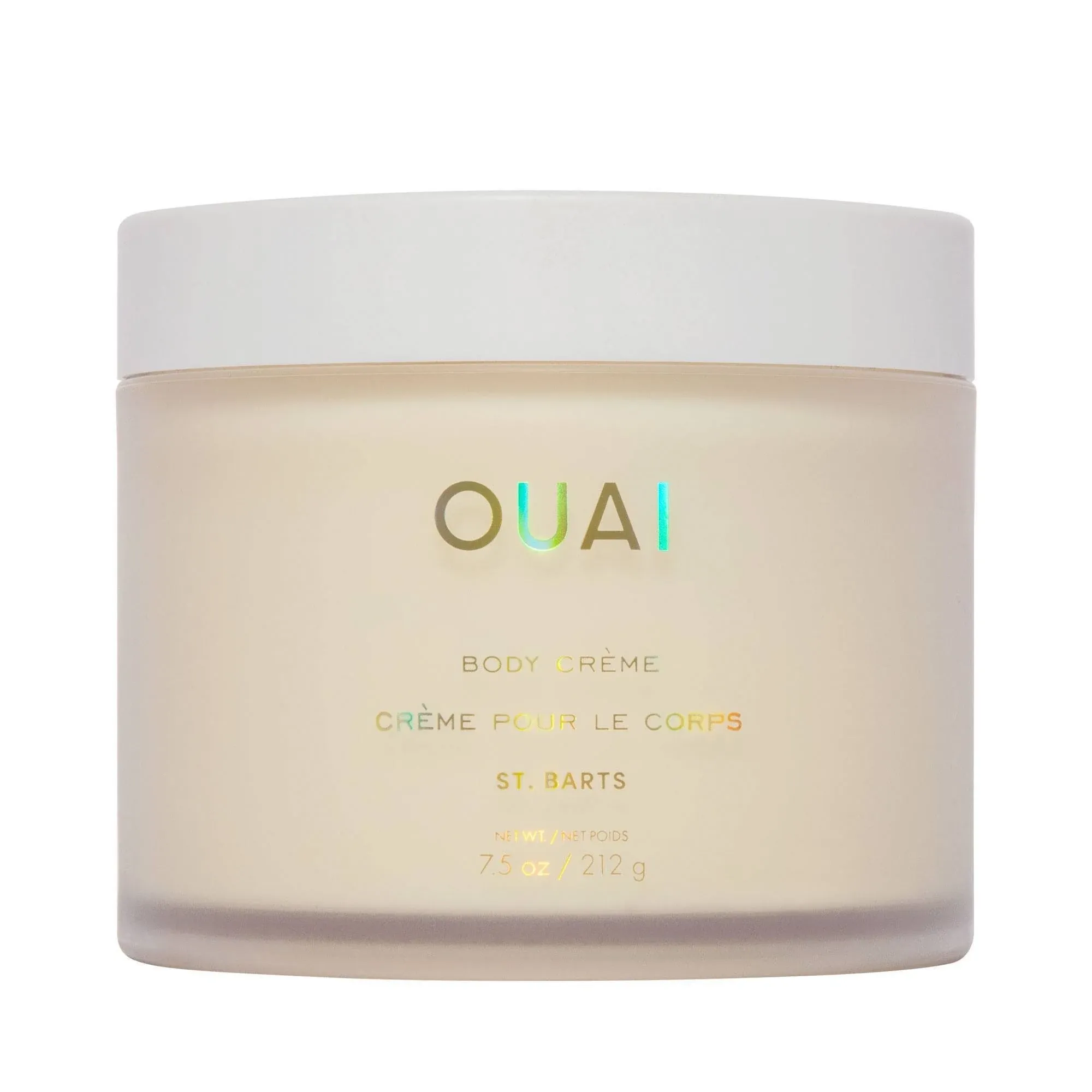 OUAI Body Creme, Melrose Place - Super Hydrating Whipped Body Cream - Cupuacu Butter, Coconut Oil & Squalane Soften Skin for a Healthy Glow - Scented with Bergamot, Lychee & Champagne - 7.5 fl oz