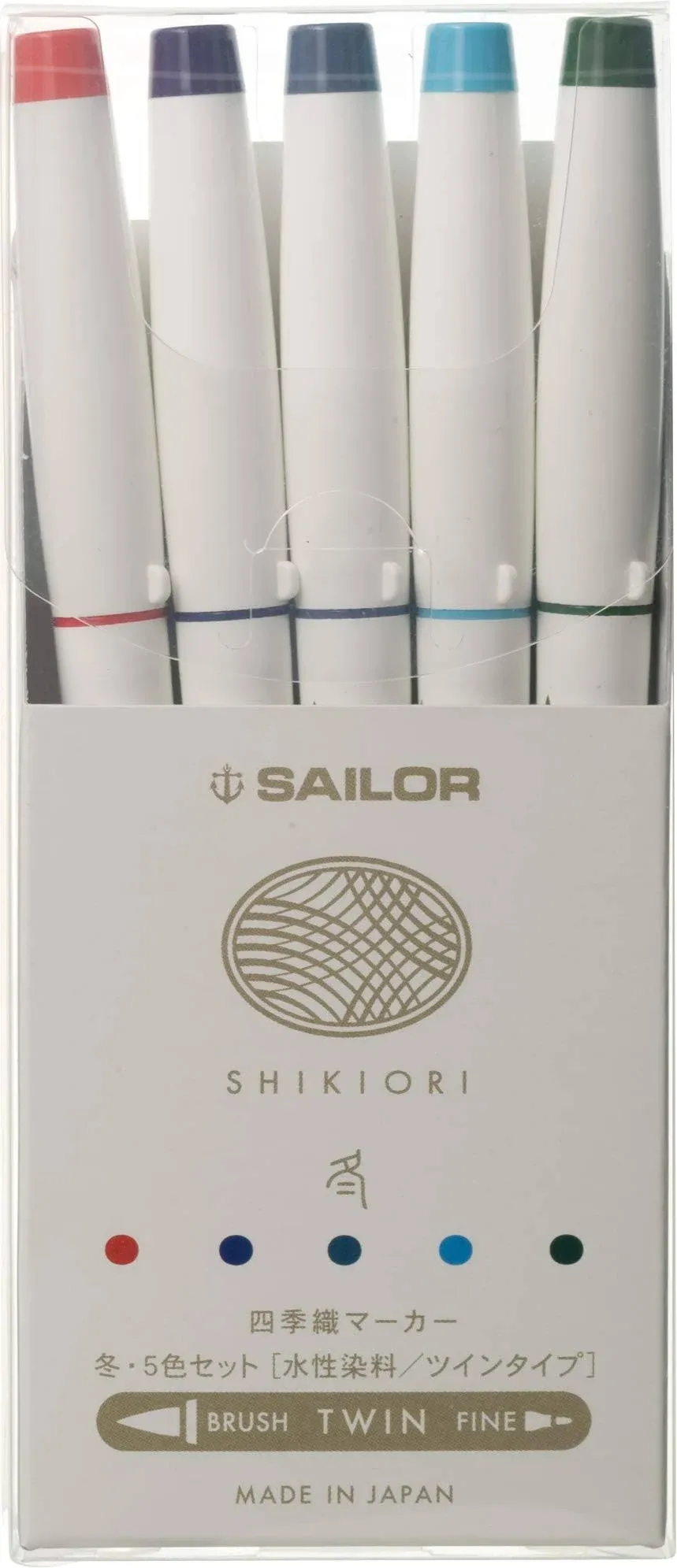 Sailor SHIKIORI Marker 5colors Winter 25-5101-004